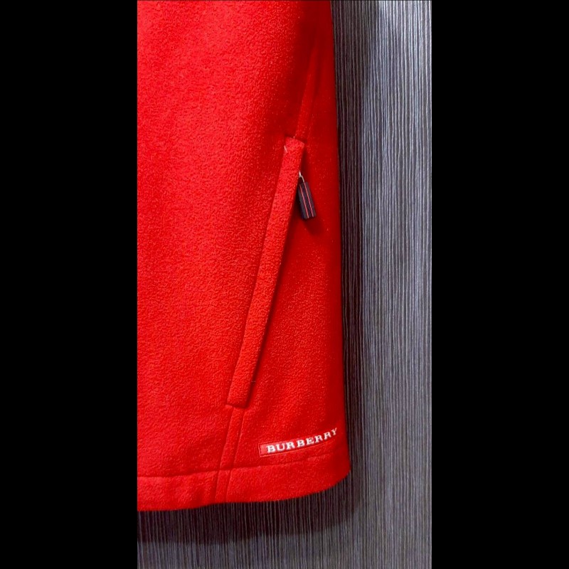 BURBERRY 博柏利 GOLF高爾夫球 女紅＆經典格紋雙面穿背心L-7
