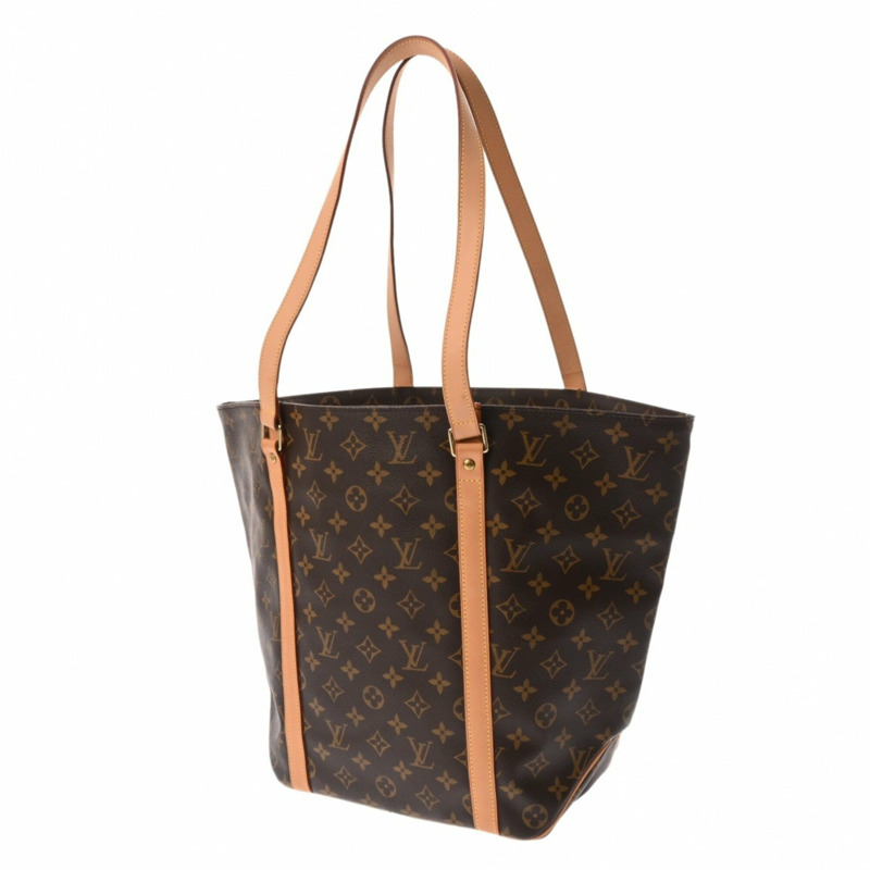 路易威登 (LOUIS VUITTON) 路易威登 Monogram Sac Shopping 棕色 M51108 女士帆布手提包 A 級二手 Ginzo-2