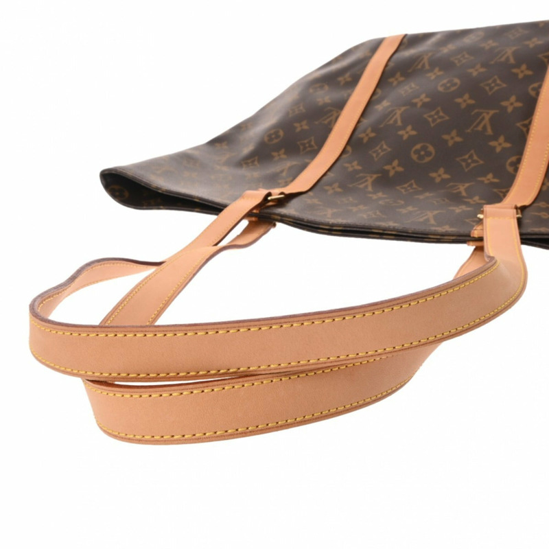路易威登 (LOUIS VUITTON) 路易威登 Monogram Sac Shopping 棕色 M51108 女士帆布手提包 A 級二手 Ginzo-3