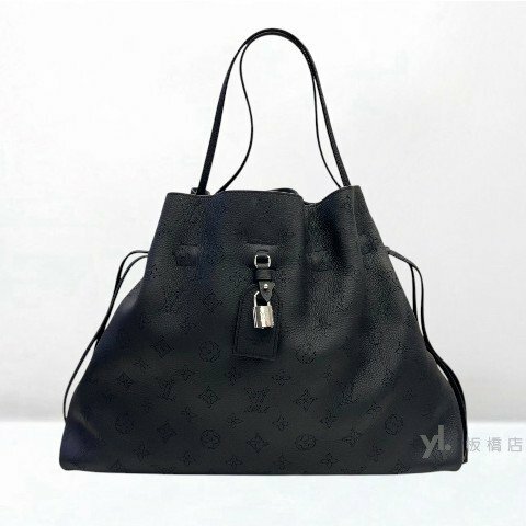 Y2023-LV Boundless黑牛皮雷射洞洞托特包M13179