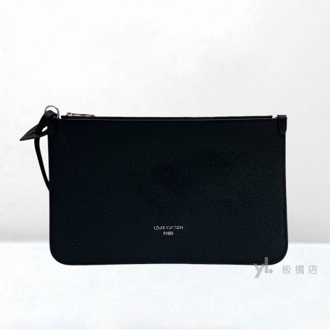 Y2023-LV Boundless黑牛皮雷射洞洞托特包M13179-6
