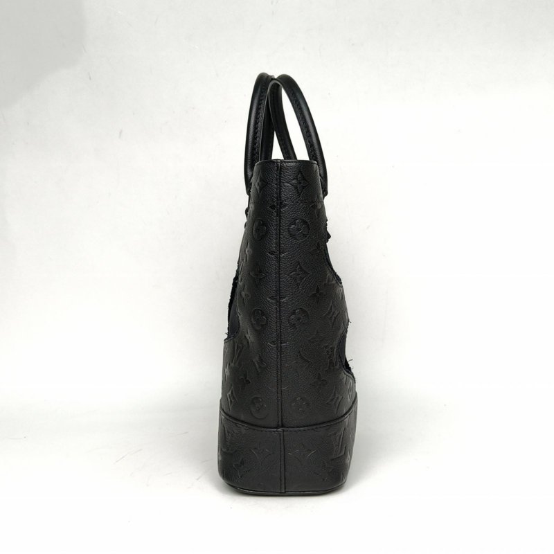LOUIS VUITTON 黑色牛皮2021川久保玲聯名款破洞包肩背包-1
