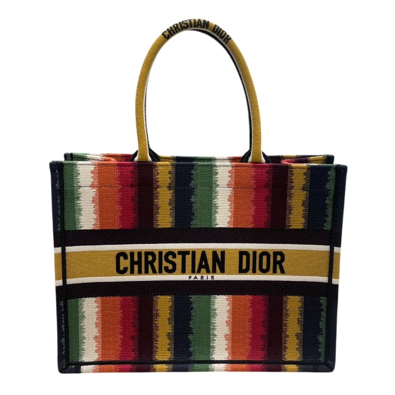 DIOR 迪奧 BOOK TOTE 刺繡托特包 帆布 彩色-0