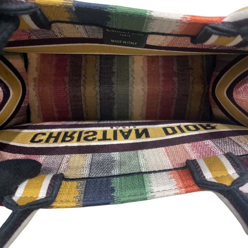 DIOR 迪奧 BOOK TOTE 刺繡托特包 帆布 彩色-11