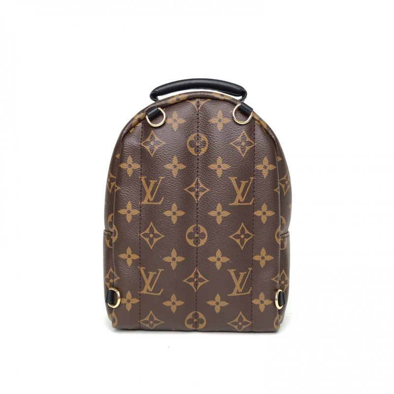LOUIS VUITTON PalmSprings小書包Mini17新款拉鏈外露老花PVC晶片肩背包-2