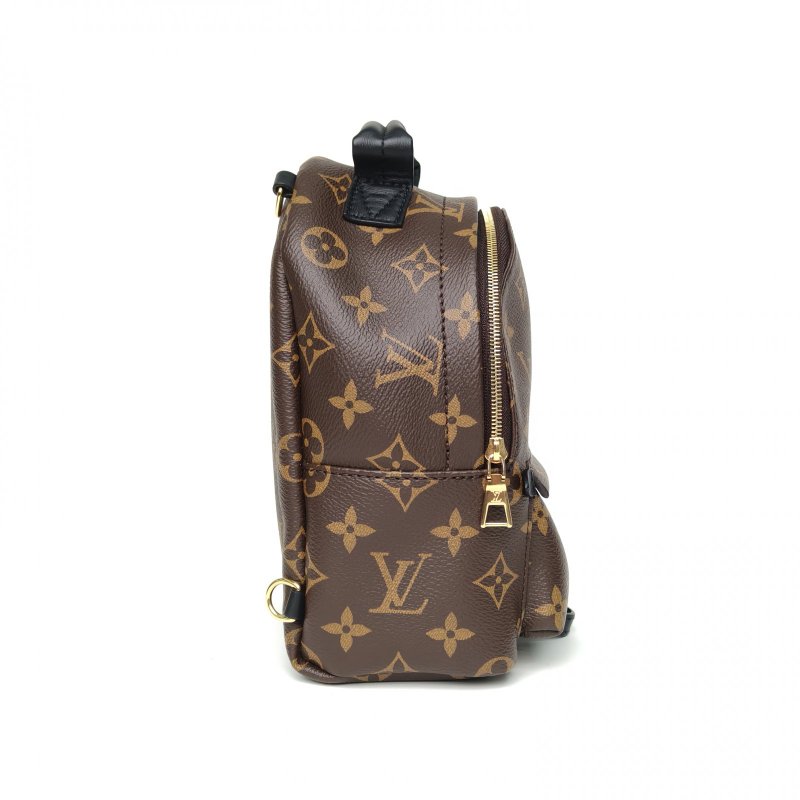 LOUIS VUITTON PalmSprings小書包Mini17新款拉鏈外露老花PVC晶片肩背包-3