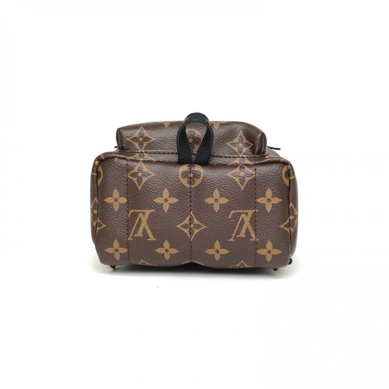 LOUIS VUITTON PalmSprings小書包Mini17新款拉鏈外露老花PVC晶片肩背包-4