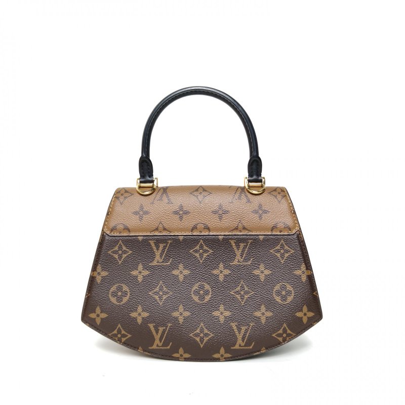 LOUIS VUITTON Tilsitt扇形扇子包拼色PVC金扣晶片老花肩背包-2