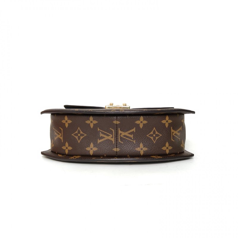LOUIS VUITTON Tilsitt扇形扇子包拼色PVC金扣晶片老花肩背包-4