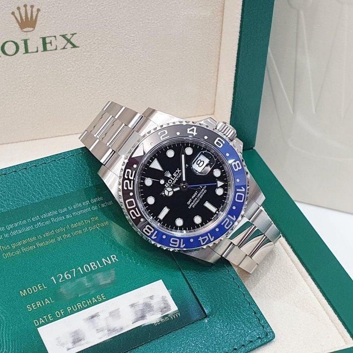 【大眾名錶】ROLEX勞力士 126710BLNR 2021/07全配件 GMT兩地時區 蝙蝠俠 大眾名錶G283-3
