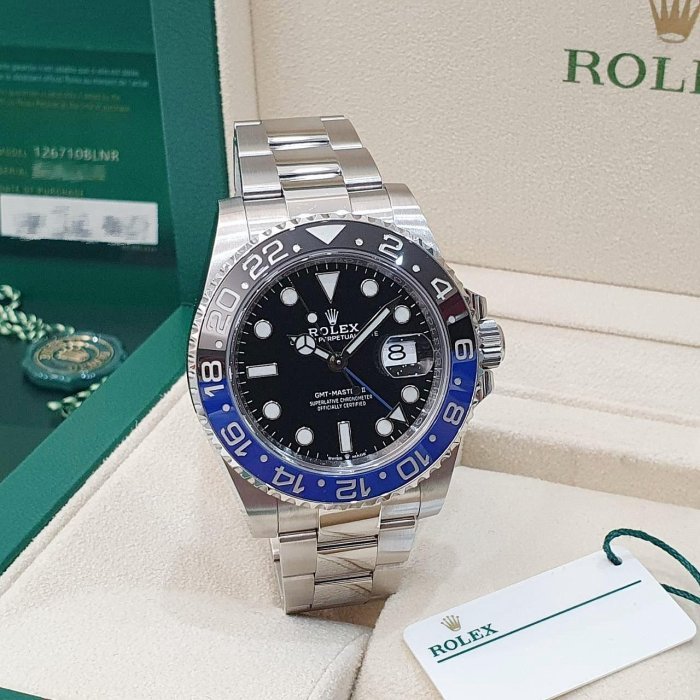 【大眾名錶】ROLEX勞力士 126710BLNR 2021/07全配件 GMT兩地時區 蝙蝠俠 大眾名錶G283-4