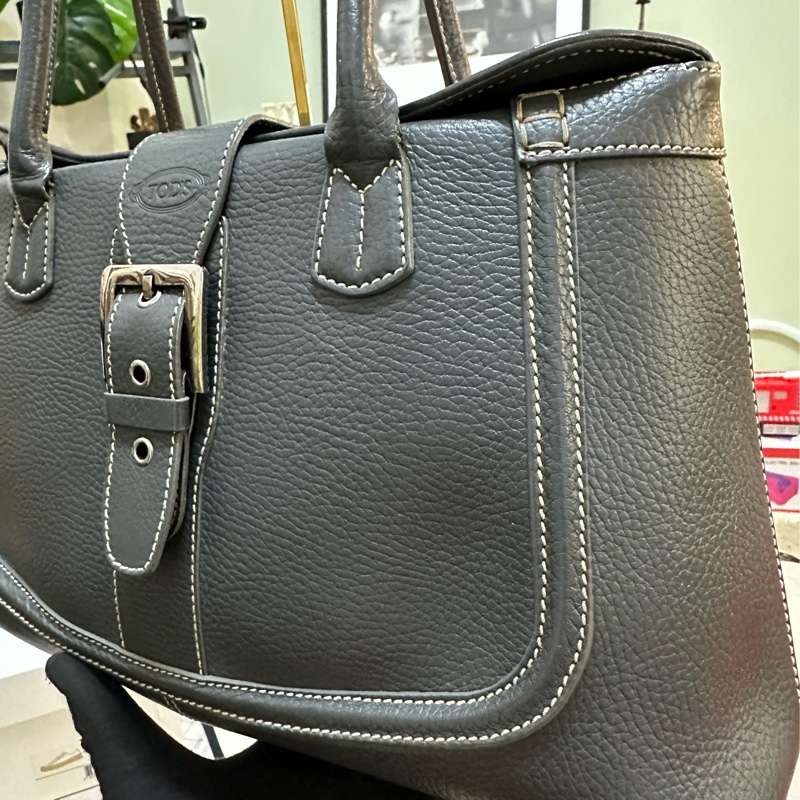 TOD’S 手提肩背包 荔枝紋托特包 D-Styling-1
