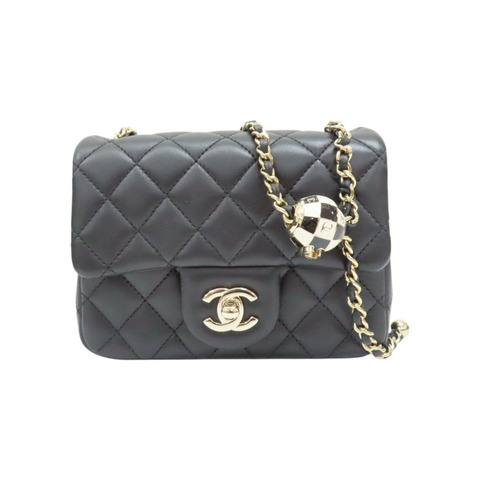 黑色 羊皮 COCO 17 金球 肩背包【CHANEL 香奈兒】 AS1786