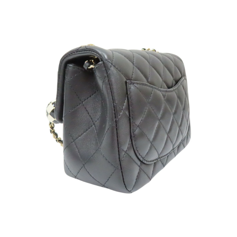 黑色 羊皮 COCO 17 金球 肩背包【CHANEL 香奈兒】 AS1786-1