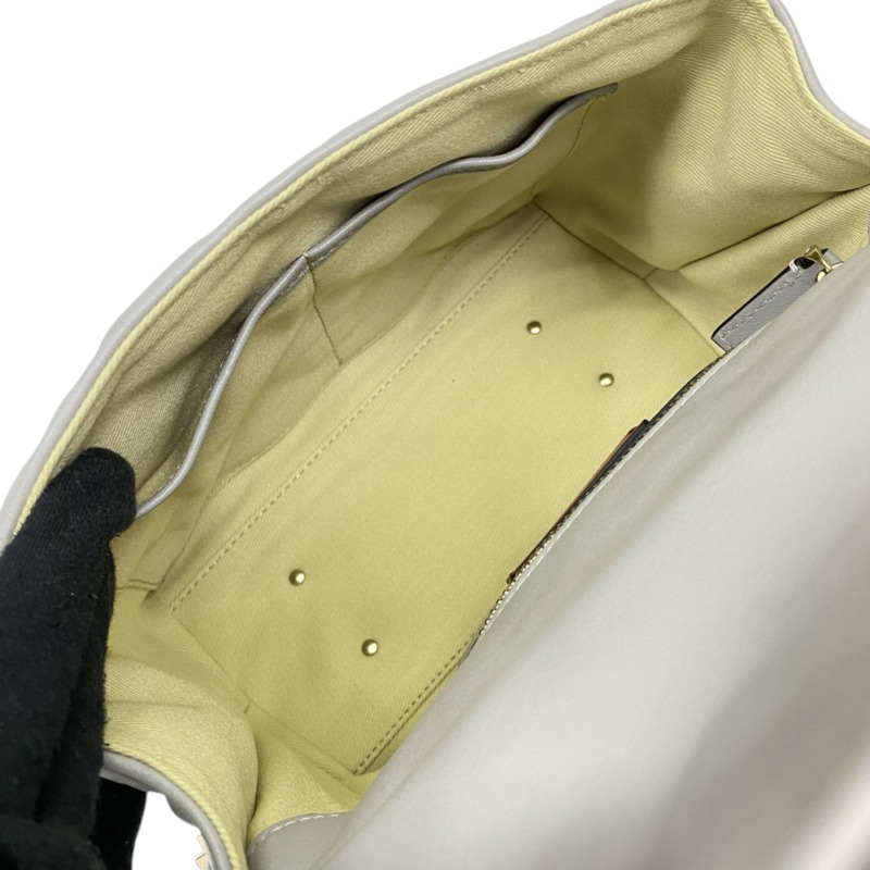 灰色 牛皮 Candystud Top Handle 鉚釘 兩用包【Valentino 范倫鐵諾】-3