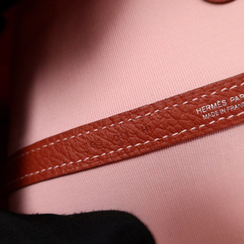 HERMES Canvas Garden Party PM手挽袋Rose Sakura/Rouge Du-6