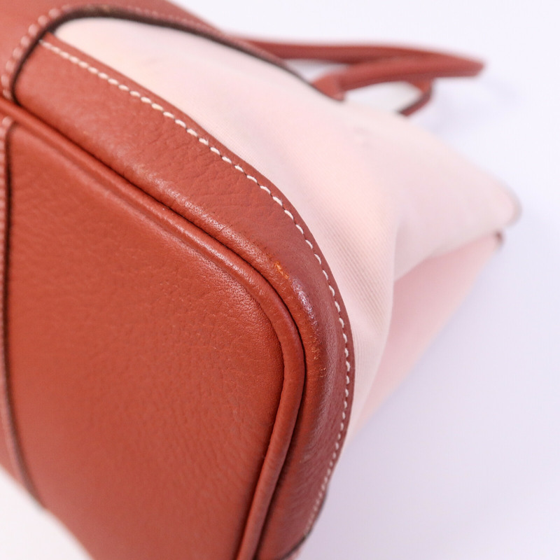 HERMES Canvas Garden Party PM手挽袋Rose Sakura/Rouge Du-10