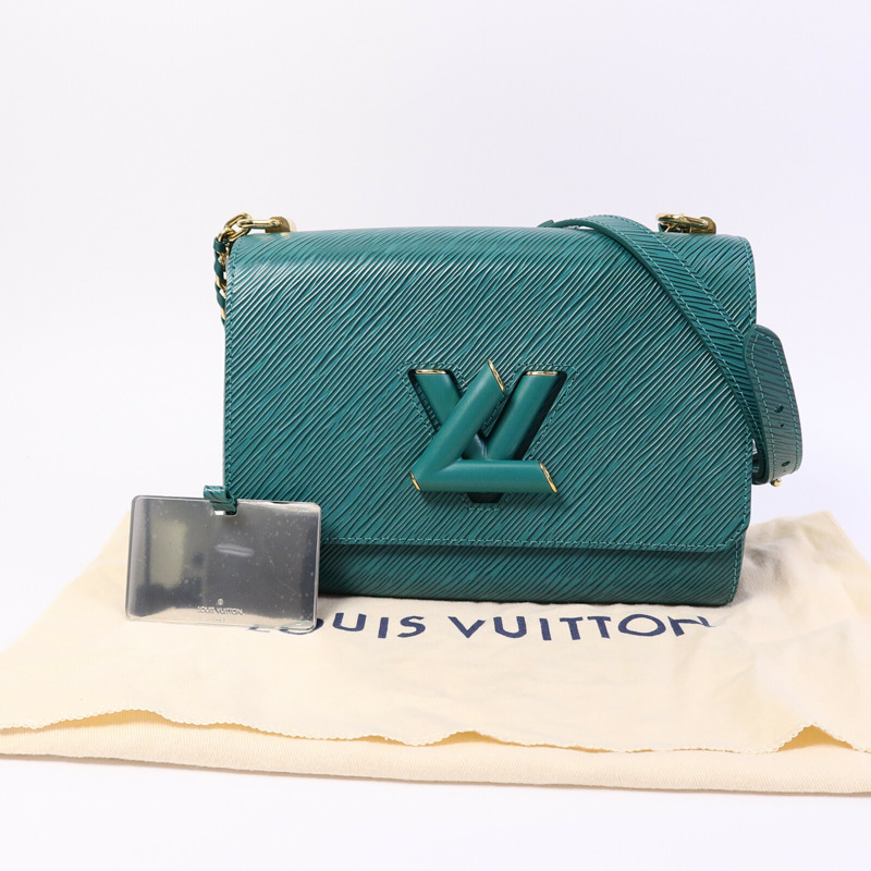 LOUIS VUITTON Epi Twist MM鏈帶肩背袋-7