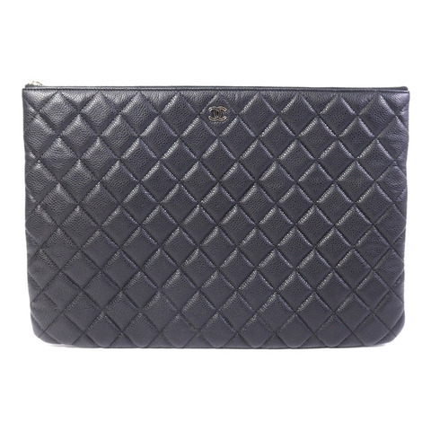CHANEL 牛皮皮革O Case Large手拿包