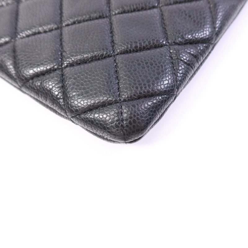 CHANEL 牛皮皮革O Case Large手拿包-10