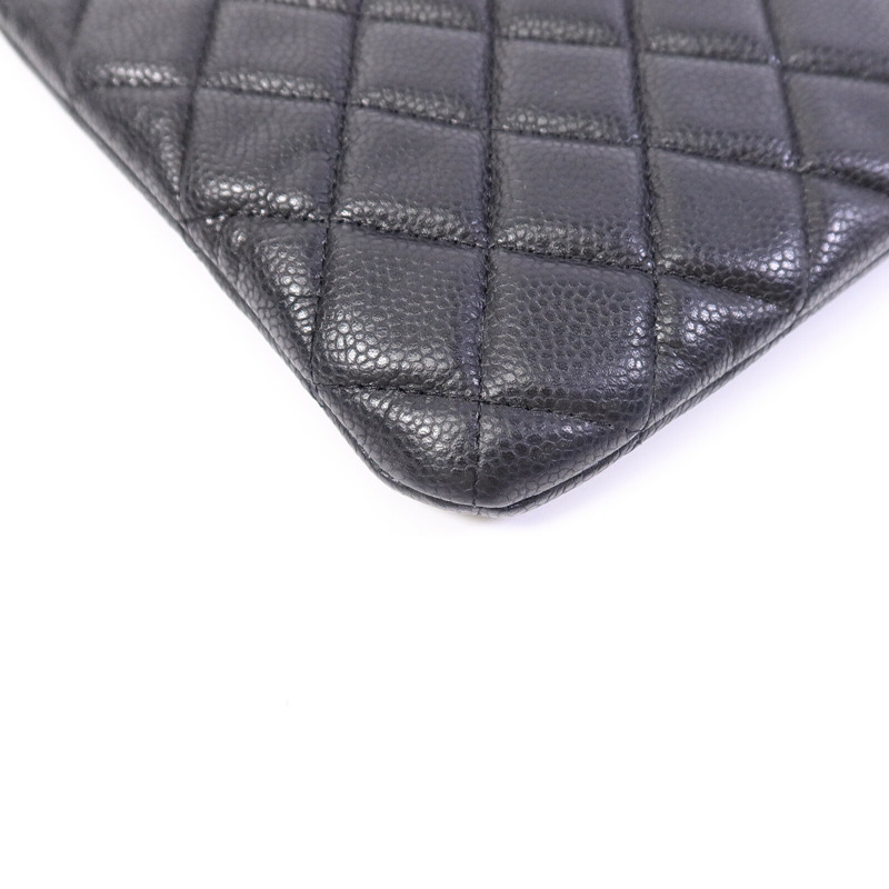 CHANEL 牛皮皮革O Case Large手拿包-11