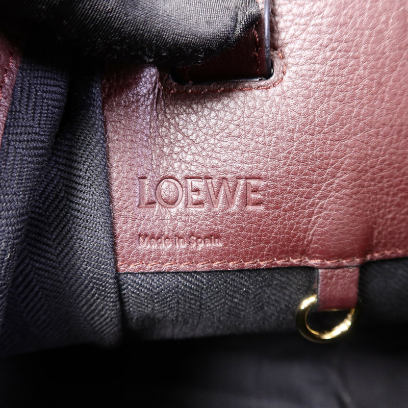 LOEWE 牛皮皮革Hammock手挽肩背兩用袋-5