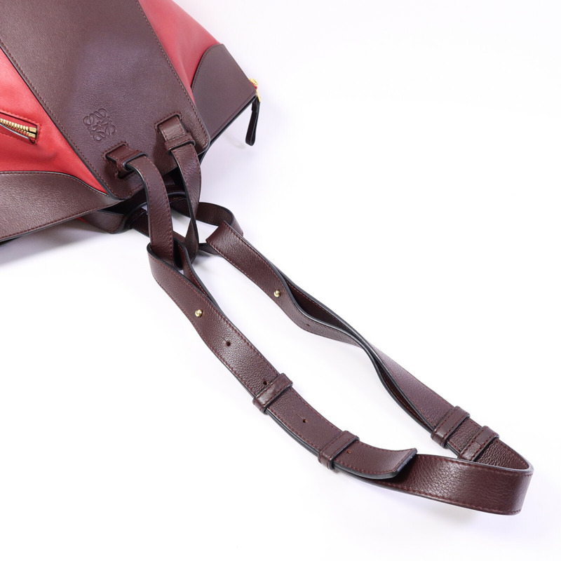 LOEWE 牛皮皮革Hammock手挽肩背兩用袋-8