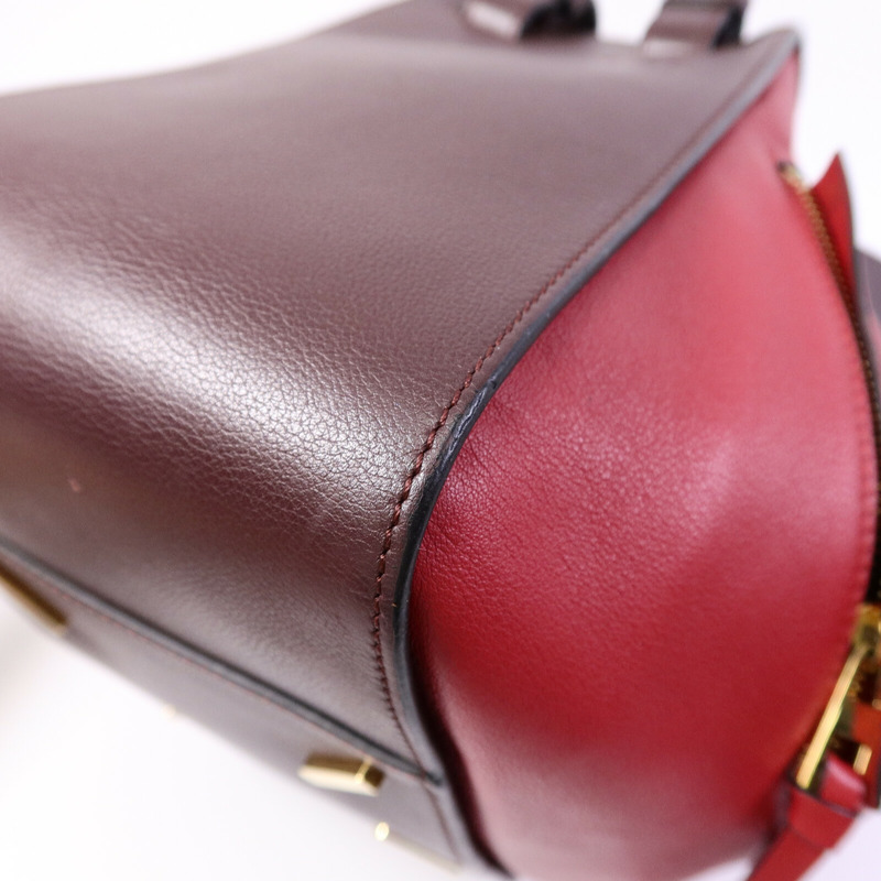 LOEWE 牛皮皮革Hammock手挽肩背兩用袋-9