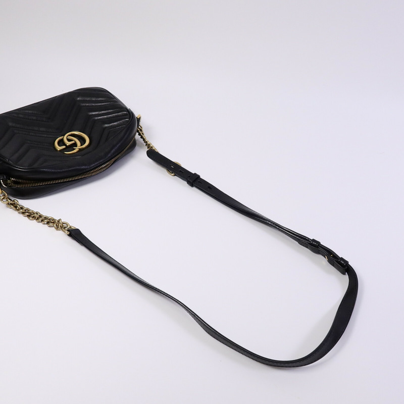 GUCCI 牛皮皮革GG Marmont肩背袋-7