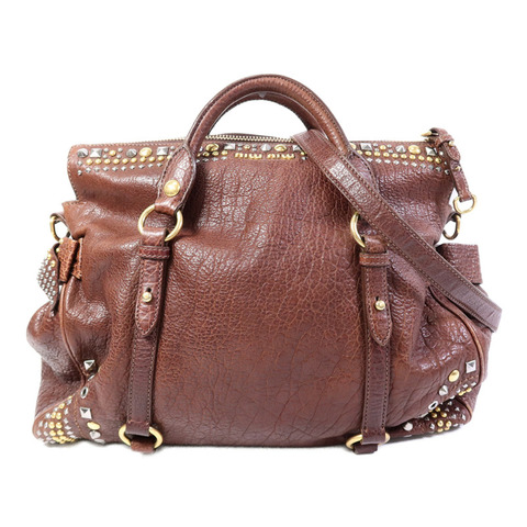 Miu Miu 牛皮皮革Shoulder Bag手挽肩背兩用袋