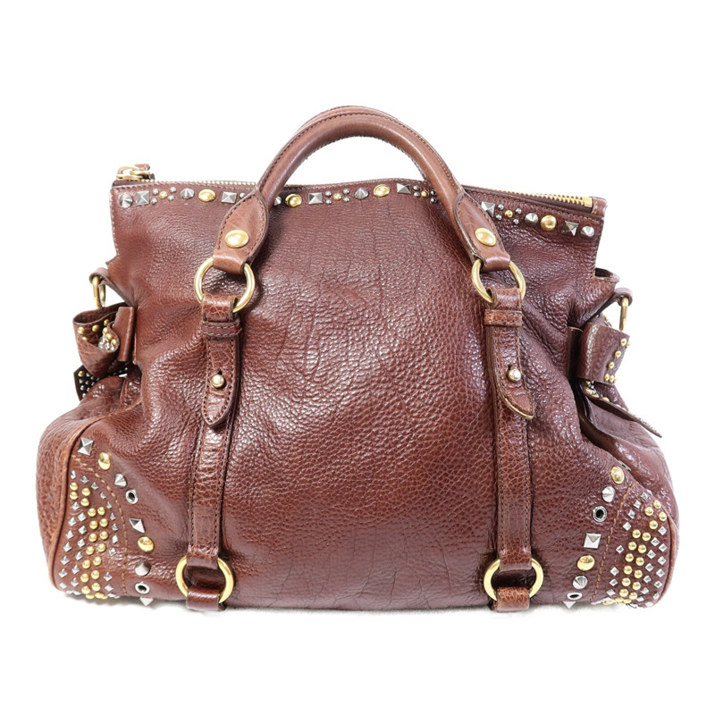 Miu Miu 牛皮皮革Shoulder Bag手挽肩背兩用袋-1