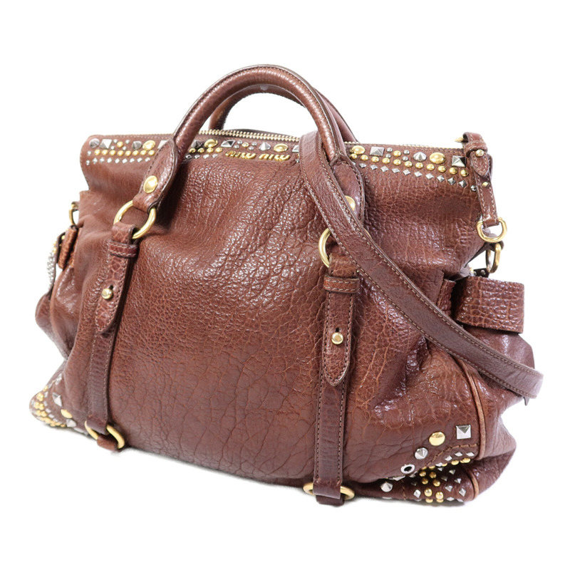 Miu Miu 牛皮皮革Shoulder Bag手挽肩背兩用袋-2