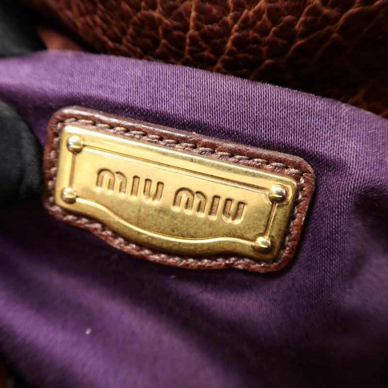 Miu Miu 牛皮皮革Shoulder Bag手挽肩背兩用袋-5