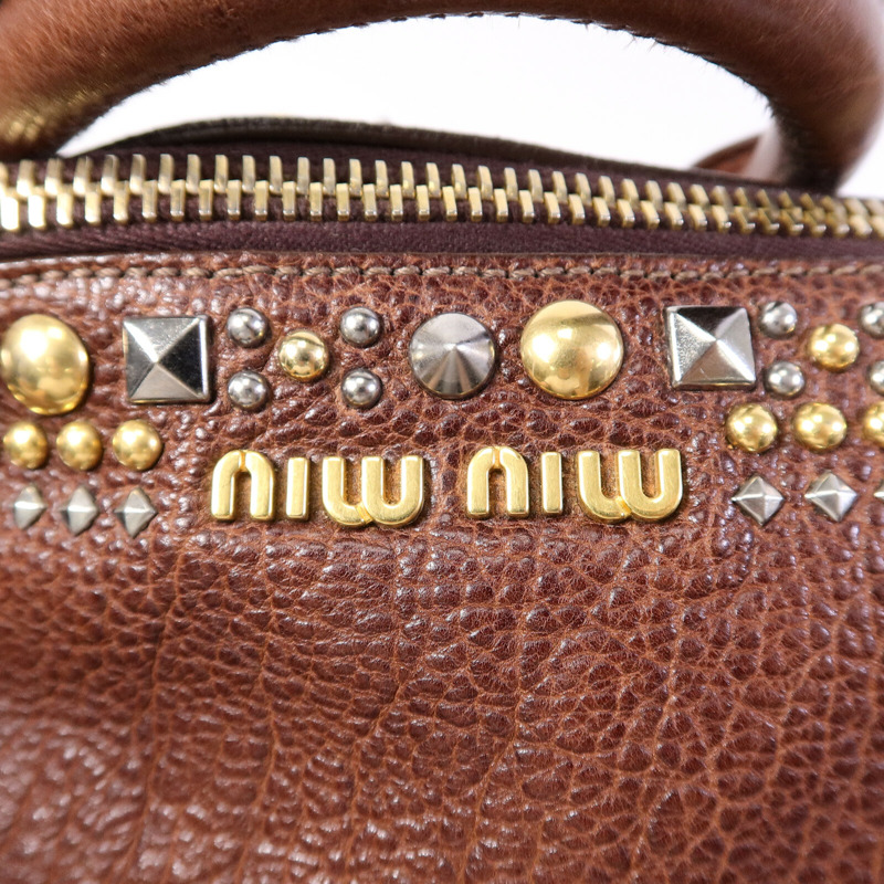 Miu Miu 牛皮皮革Shoulder Bag手挽肩背兩用袋-6