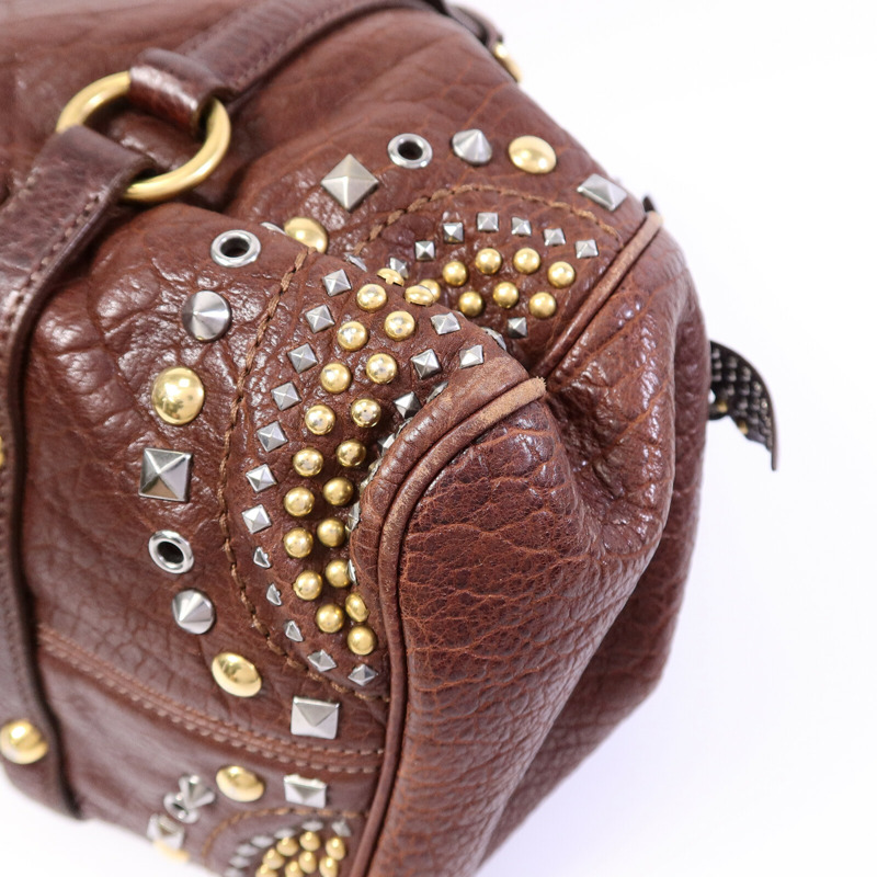 Miu Miu 牛皮皮革Shoulder Bag手挽肩背兩用袋-9