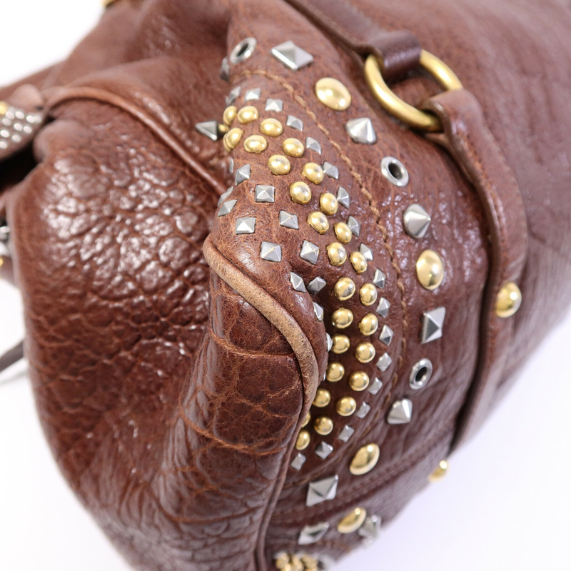 Miu Miu 牛皮皮革Shoulder Bag手挽肩背兩用袋-10