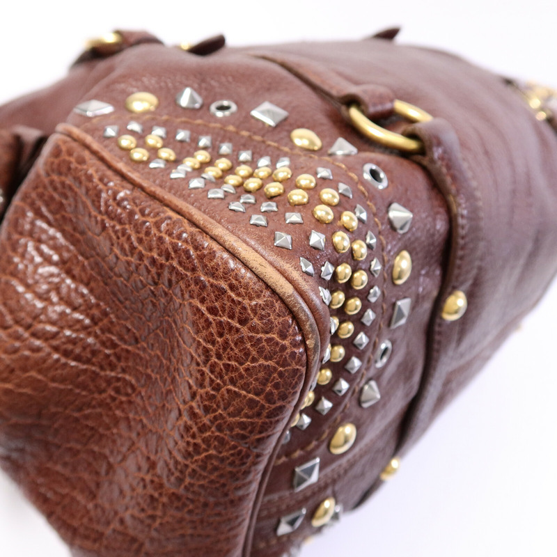 Miu Miu 牛皮皮革Shoulder Bag手挽肩背兩用袋-12