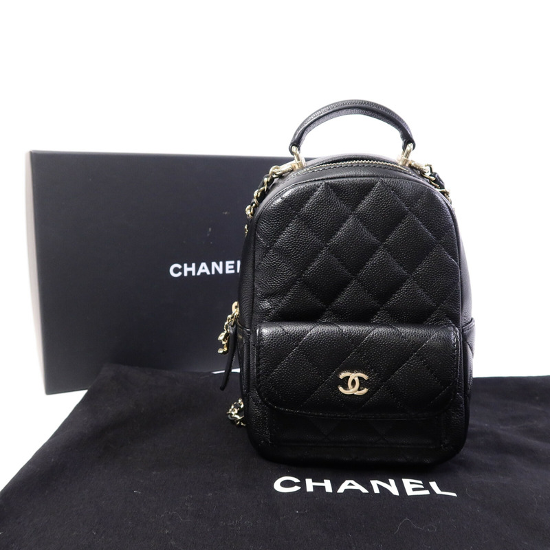 CHANEL 牛皮皮革Mini Backpack背包-10