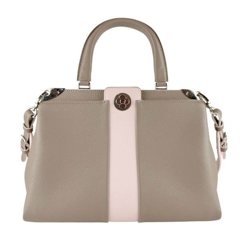 路易威登 LOUIS VUITTON 手提包 單肩包 Astrid 皮革 灰褐色 粉紅色 女士 M54374 z9490-0