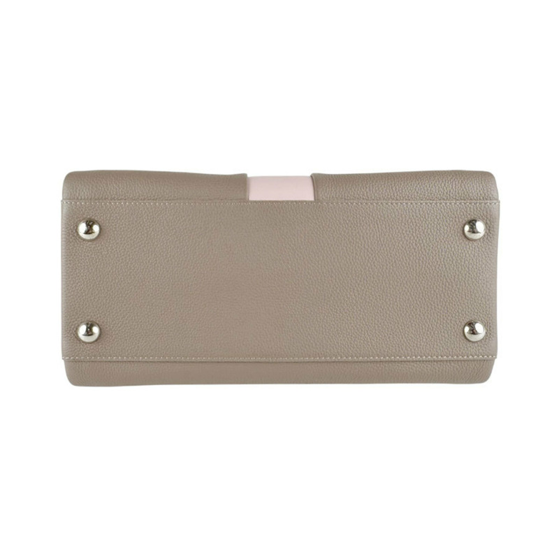路易威登 LOUIS VUITTON 手提包 單肩包 Astrid 皮革 灰褐色 粉紅色 女士 M54374 z9490-3