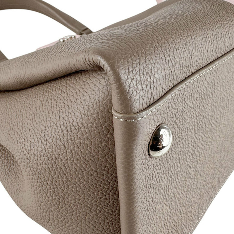 路易威登 LOUIS VUITTON 手提包 單肩包 Astrid 皮革 灰褐色 粉紅色 女士 M54374 z9490-8