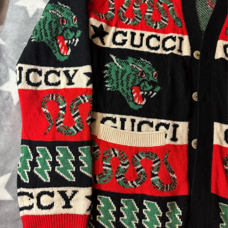 Gucci開襟毛衣M男女皆可穿-4