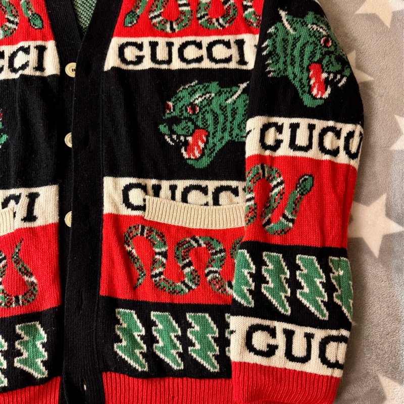 Gucci開襟毛衣M男女皆可穿-5