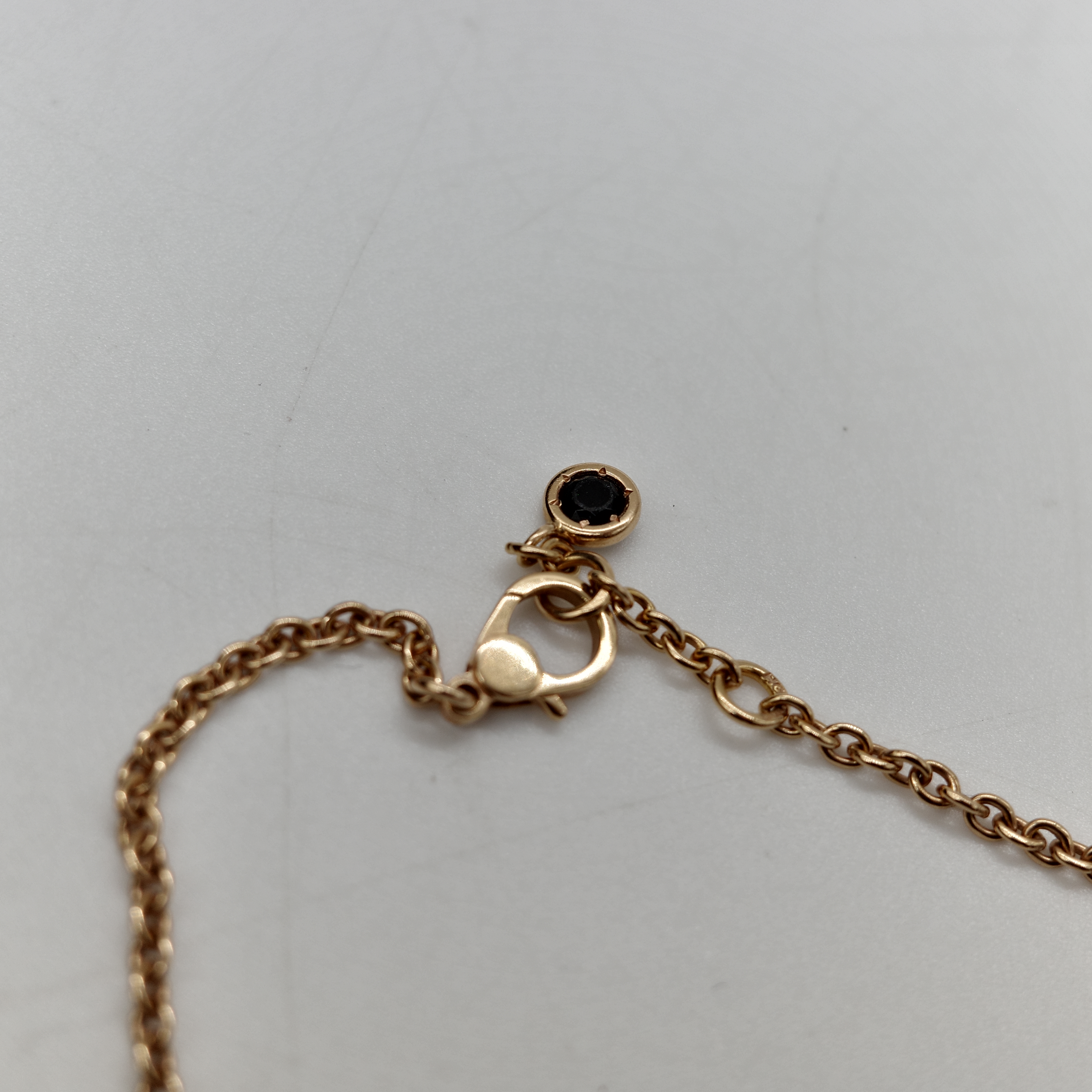 Hermès 愛馬仕 Finesse Chaine 18K Rose Gold Noir Diamond Bracelet 18K 玫瑰金 黑色鑽石 手鏈-1