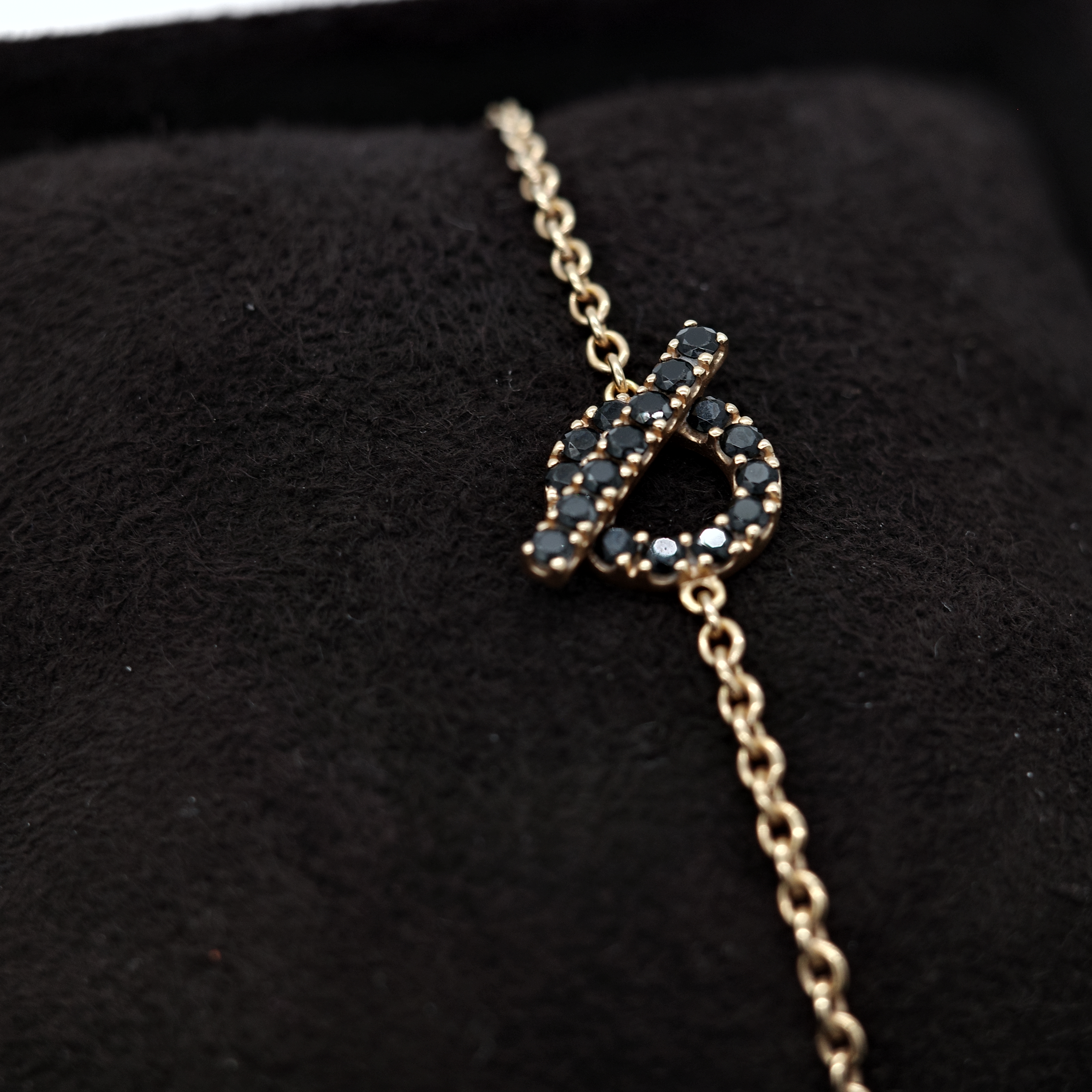 Hermès 愛馬仕 Finesse Chaine 18K Rose Gold Noir Diamond Bracelet 18K 玫瑰金 黑色鑽石 手鏈-5