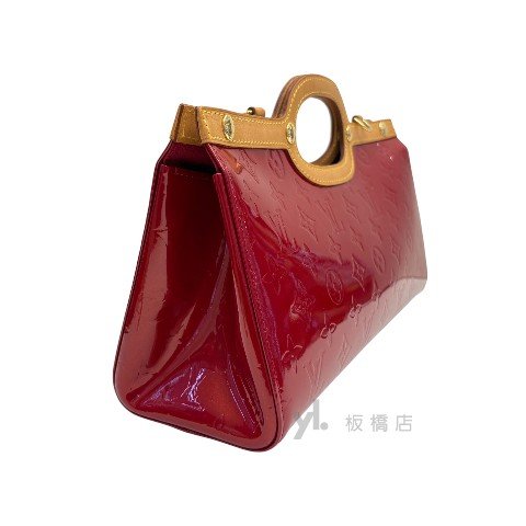 Y1909-LV 紅色漆皮肩背手提包 m91987-3