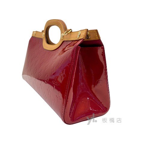 Y1909-LV 紅色漆皮肩背手提包 m91987-4