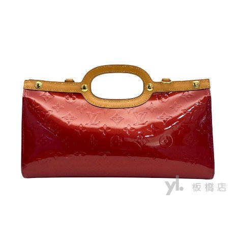 Y1909-LV 紅色漆皮肩背手提包 m91987-5