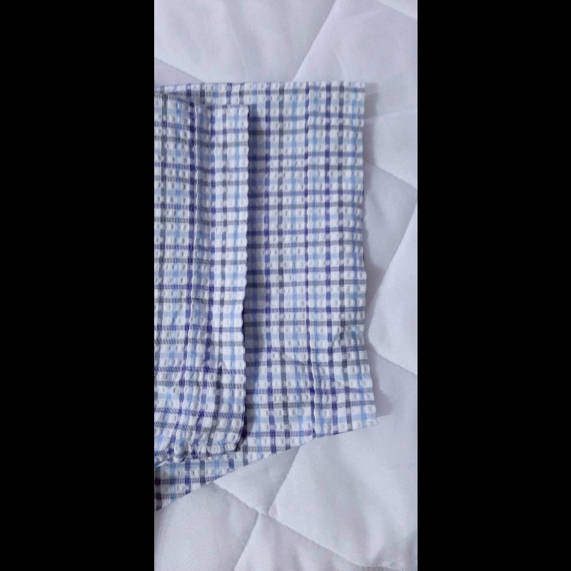 （日本製MIJ）BURBERRY 博柏利 LONDON 男華夫格紋短袖襯衫LL-6