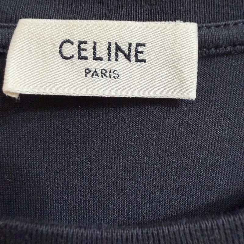 Celine黑色棉質T恤 字母款 Lisa 同款-4